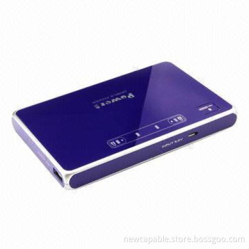 12,600mAh power bank with built-in micro charging cable
